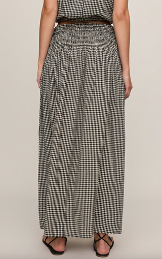 Brooke Gingham Skirt - Black