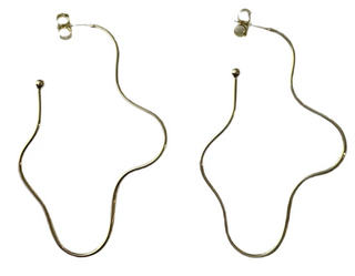 Shiny Wiggle Wiggle Hoops - Gold