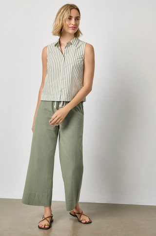 Wide Leg Summer Pant - Sage