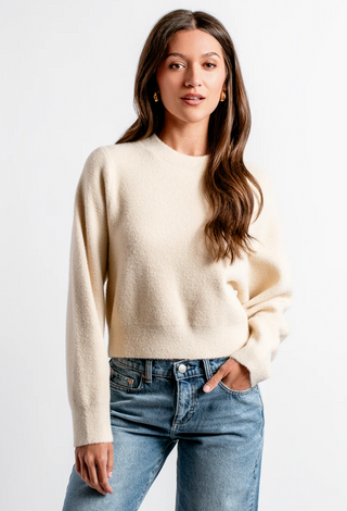 Carrara Solid Sweater - Ecru