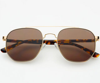 Austin Unisex Sunglasses - Gold / Brown