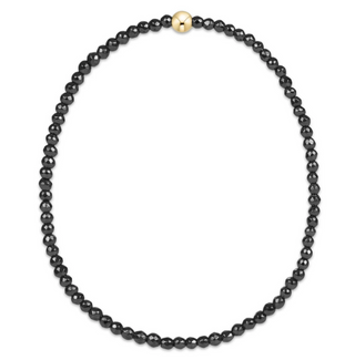 Faceted Hematite 2mm Bead Bracelet