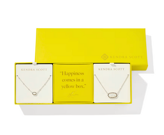 Elisa Gift Set of 2 - Silver Ivory Mother of Pearl