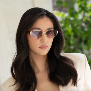 Delilah Womens Sunglasses - Lavender/Gold