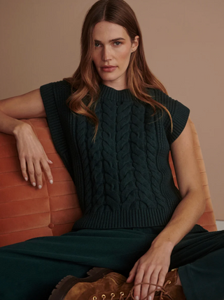 Pixie Relaxed Knit Tank - Ponderosa Pine