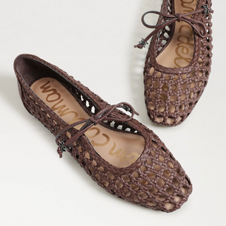 Marcie Ballet Flat - Terazzo Brown Faux Leather