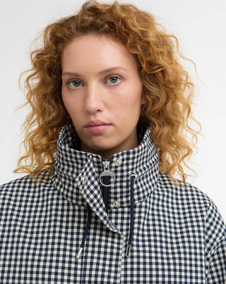 Barbour Bronwyn Check Showerproof Jacket -Navy Gingham