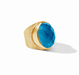 Verona Statement Ring - Iridescent London Blue