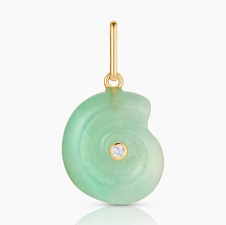 Nautilus Chrysoprase Charm