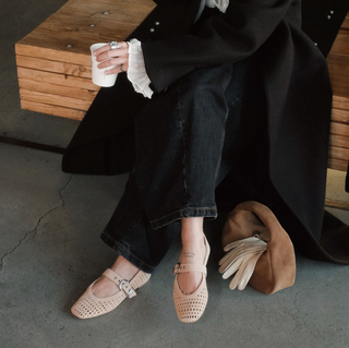 Mikel - Camel Perforated Suede