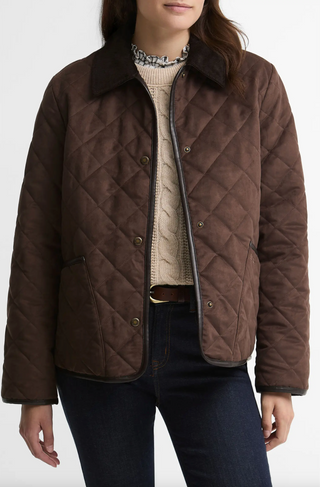 Barbour Sonya Quilted Jacket - Dark Brown / Muted