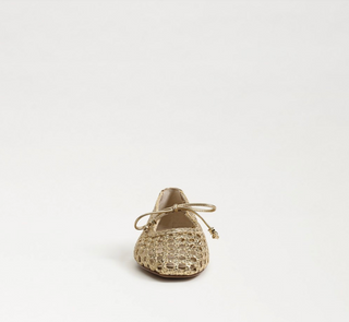 Marcie Ballet Flat - Amber Gold Faux Leather