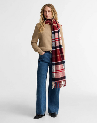 Deanna Tartan Scarf - Light Cardinal Tartan