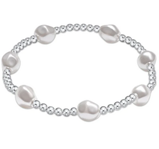 Admire Sterling 3MM Bead Bracelet - Pearl
