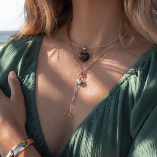 Dottie Lariat Necklace - 14K Gold Plated