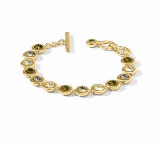 Rainbow Tennis Bracelet - Shades of Jade