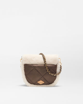 Crosby Lock Saddle Crossbody - Shearling Walnut