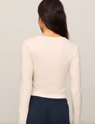 All In Henley Top - Sandstone