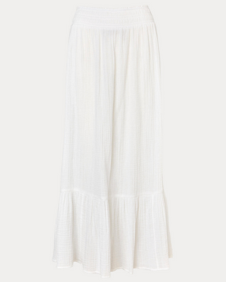 Enzo Maxi Skirt Coverup - Resort White