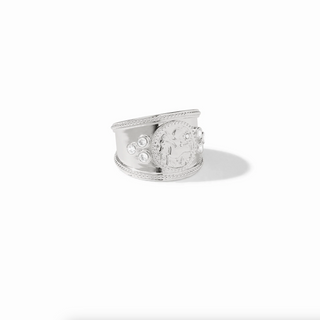Coin Crest Ring-Cubic Zirconia-7