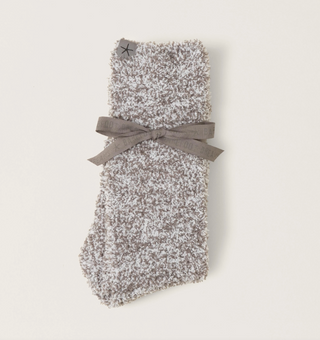 CozyChic Heathered Sock - Stone White