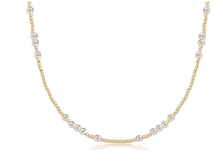 Choker Beaded - Hope Unwritten Pearl 4mm