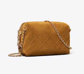 Fleming Suede Soft Crossbody Bag - Chicory Brown