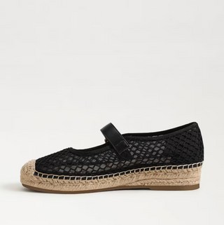 Mackie Mesh Mary Jane Espadrille - Black Mesh