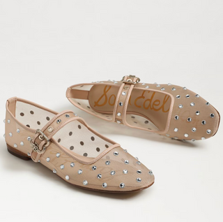 Michaela Shine Ballet Flats - Vintage Pink