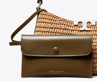 Eleanor Straw Slim Shoulder Bag - Honeycomb