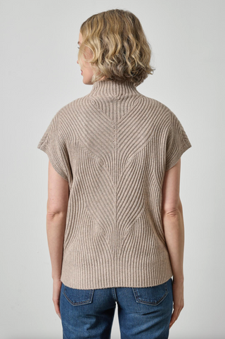 Cable Wedge Sweater - Birch