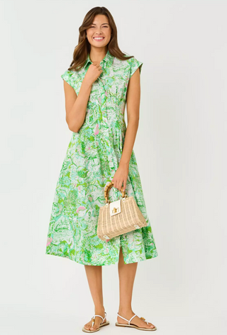 Tonya Midi Shirtdress - Resort White Ship to Shore